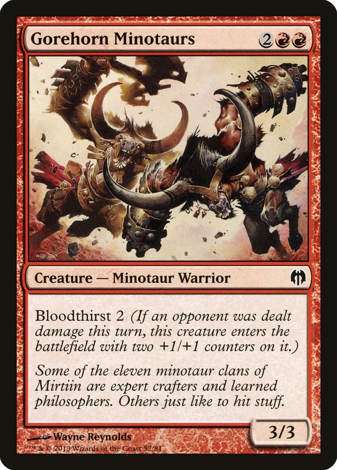 Gorehorn Minotaurs [Duel Decks: Heroes vs. Monsters] 