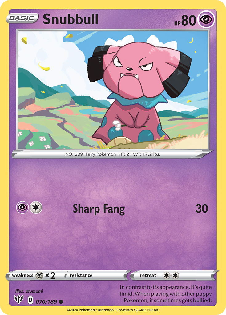 Snubbull (070/189) [Sword & Shield: Darkness Ablaze] 