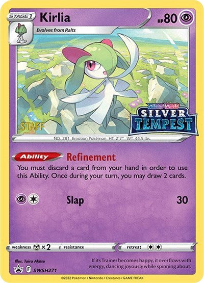 Kirlia (SWSH271) (Prerelease) (Staff) [Sword & Shield: Black Star Promos] 