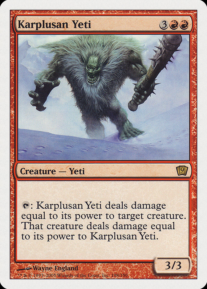 Karplusan Yeti [Ninth Edition] 