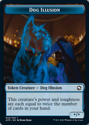 Dog Illusion // Boo Double-Sided Token [Dungeons &amp; Dragons: Adventures in the Forgotten Realms Tokens] 