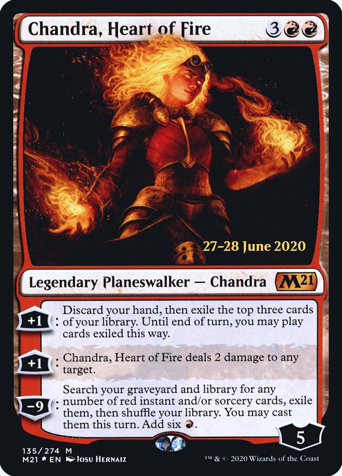 Chandra, Heart of Fire [Core Set 2021 Prerelease Promos]