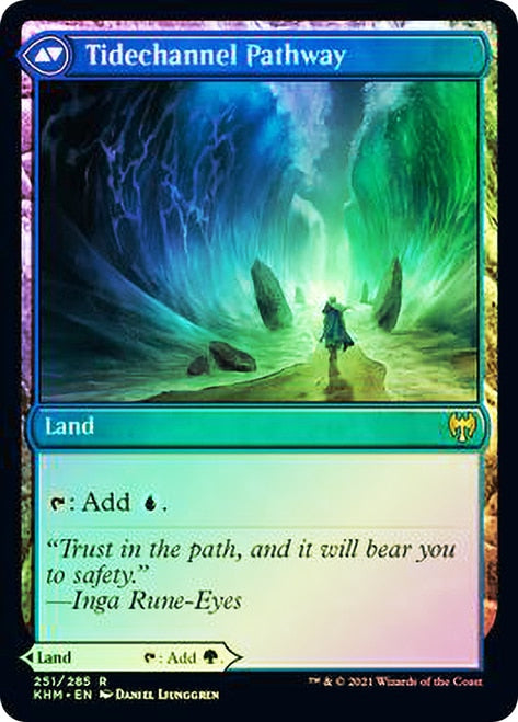 Barkchannel Pathway // Tidechannel Pathway [Kaldheim Prerelease Promos] 