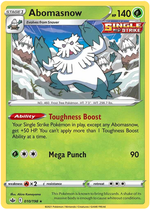 Abomasnow (010/198) [Sword & Shield: Chilling Reign]