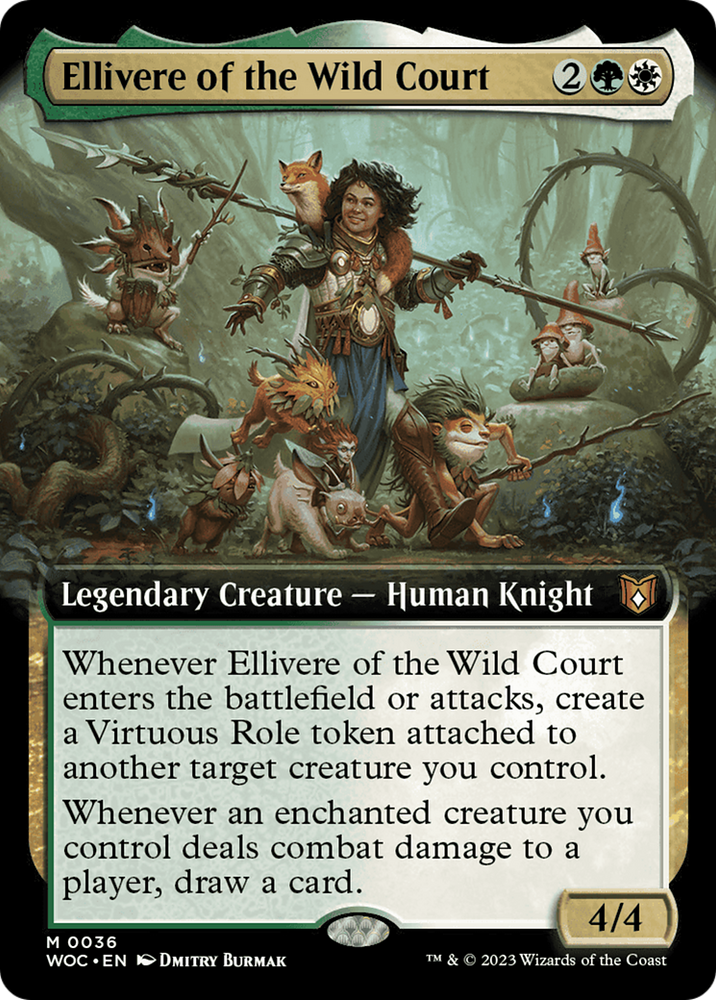 Ellivere of the Wild Court (Extended Art) [Wilds of Eldraine Commander] 