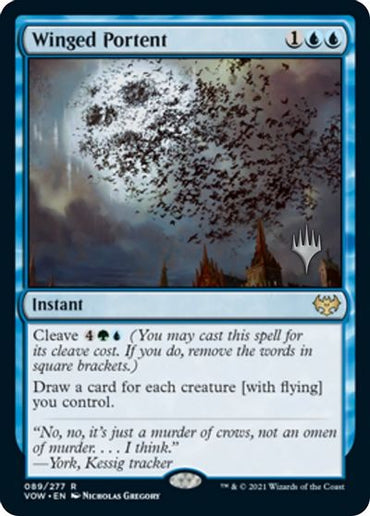 Winged Portent (Promo Pack) [Innistrad: Crimson Vow Promos] 