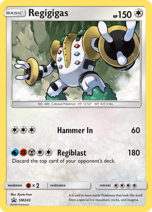 Regigigas (SM243) [Sun &amp; Moon: Black Star Promos]