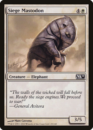 Mastodon Siege [Magic 2011] 