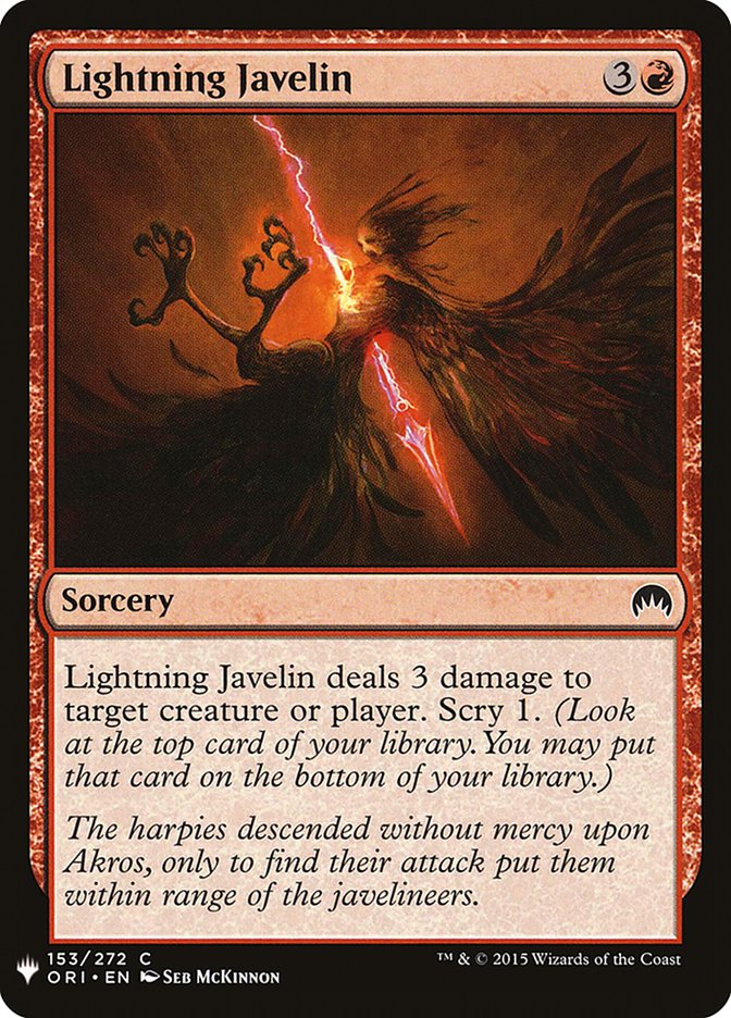 Lightning Javelin [Mystery Booster] 