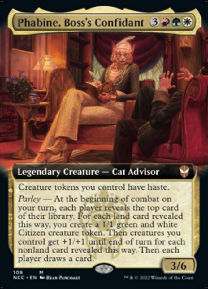 Phabine, Boss's Confidant (Extended Art) [Streets of New Capenna Commander] 