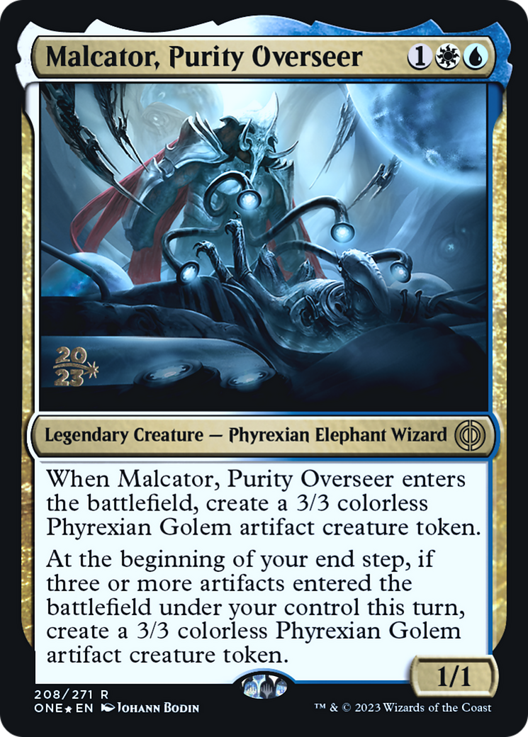 Malcator, Purity Overseer [Phyrexia: All Will Be One Prerelease Promos]