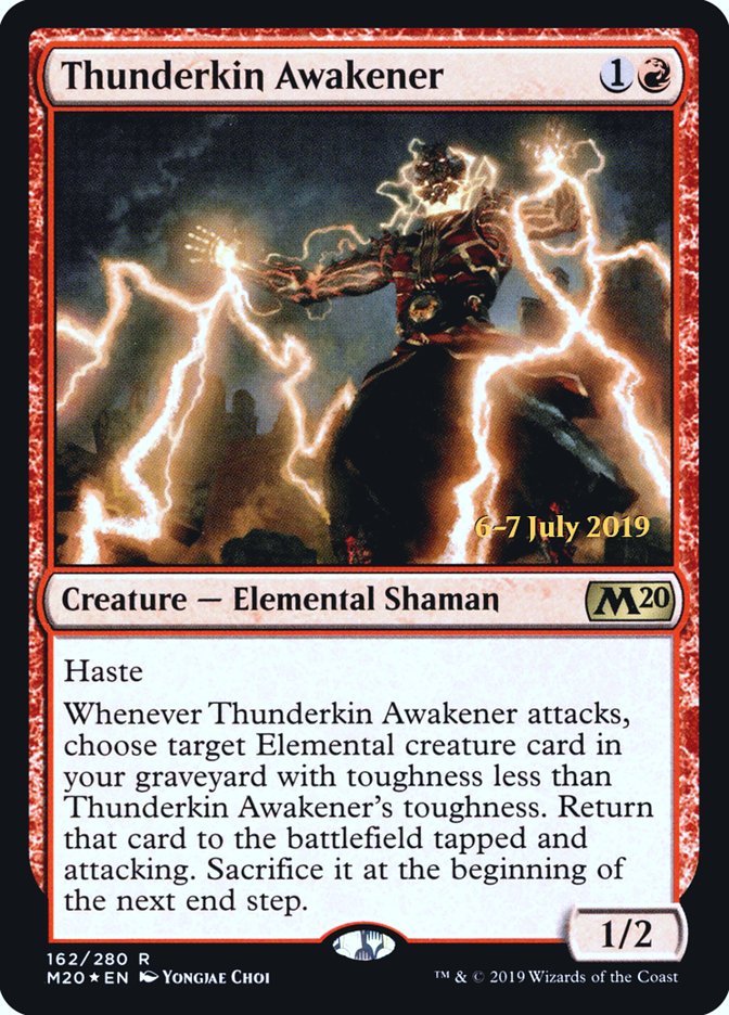 Thunderkin Awakener [Core Set 2020 Prerelease Promos] 