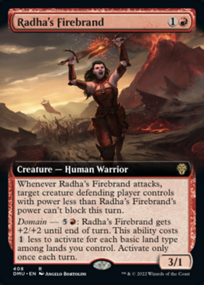 Radha's Firebrand (Extended Art) [Dominaria United] 