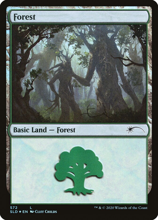 Forest (Tree Hugging) (572) [Secret Lair Drop Promos] 