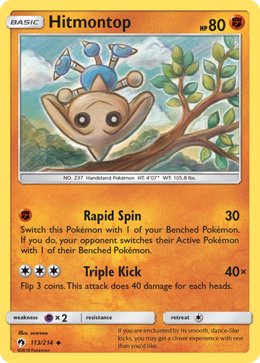 Hitmontop (113/214) [Sun &amp; Moon: Lost Thunder] 