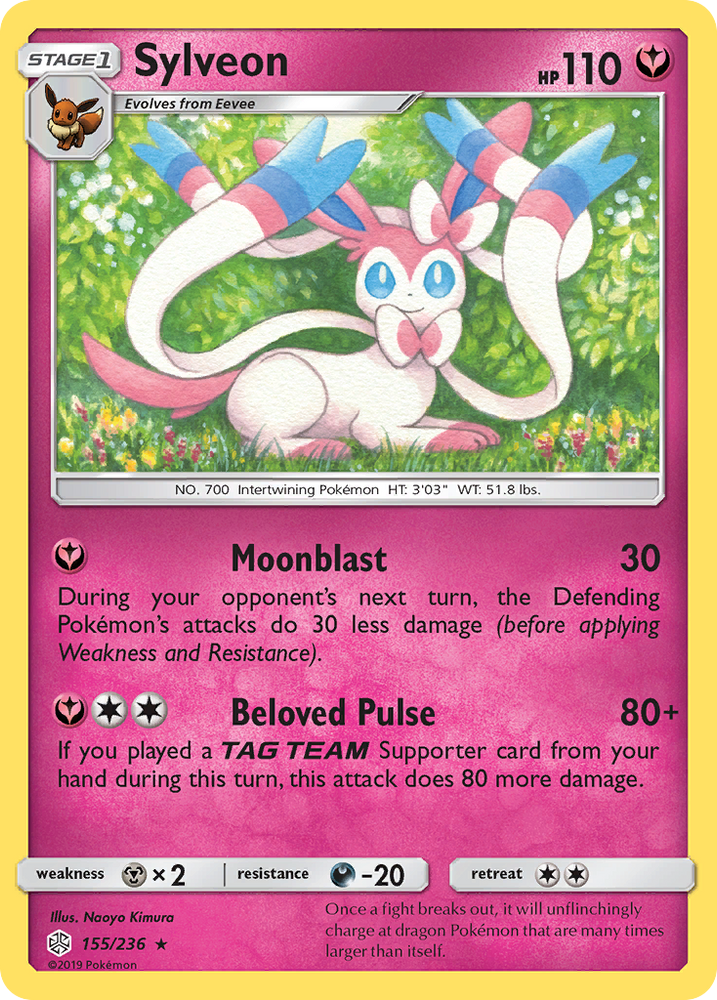 Sylveon (155/236) [Sun &amp; Moon: Cosmic Eclipse] 