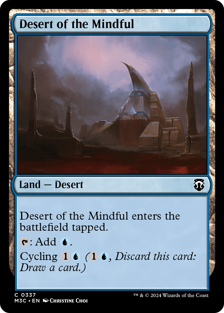 Desert of the Mindful (Ripple Foil) [Modern Horizons 3 Commander] 