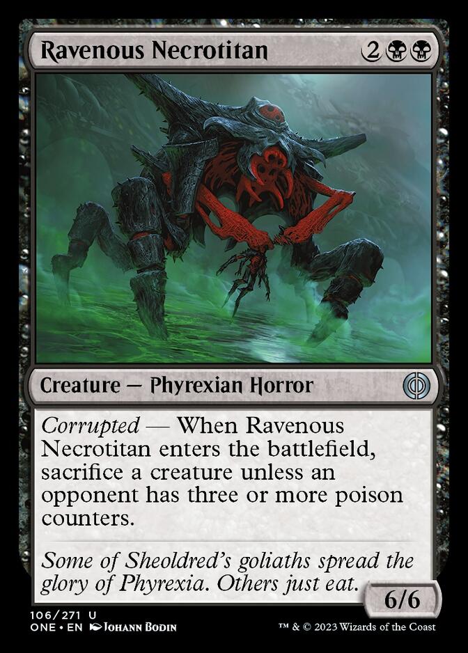 Ravenous Necrotitan [Phyrexia: All Will Be One]