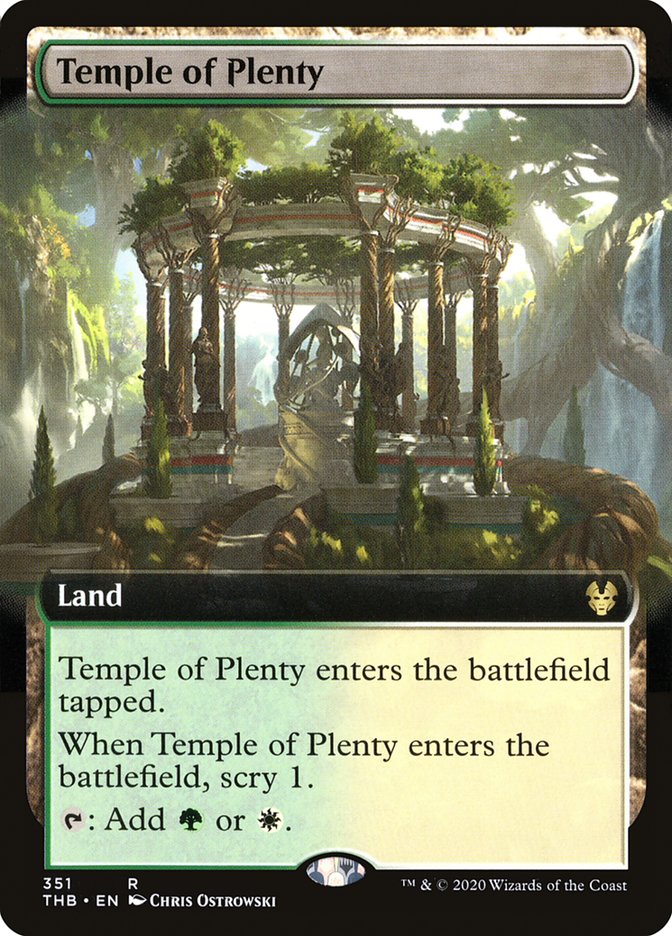 Temple of Plenty (Extended Art) [Theros Beyond Death] 