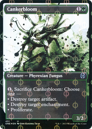 Cankerbloom (Showcase Ichor Step-and-Compleat Foil) [Phyrexia: All Will Be One] 