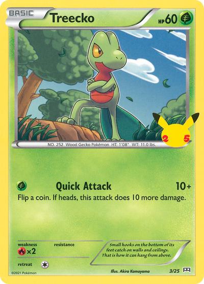 Treecko (3/25) [McDonald's 25th Anniversary] 