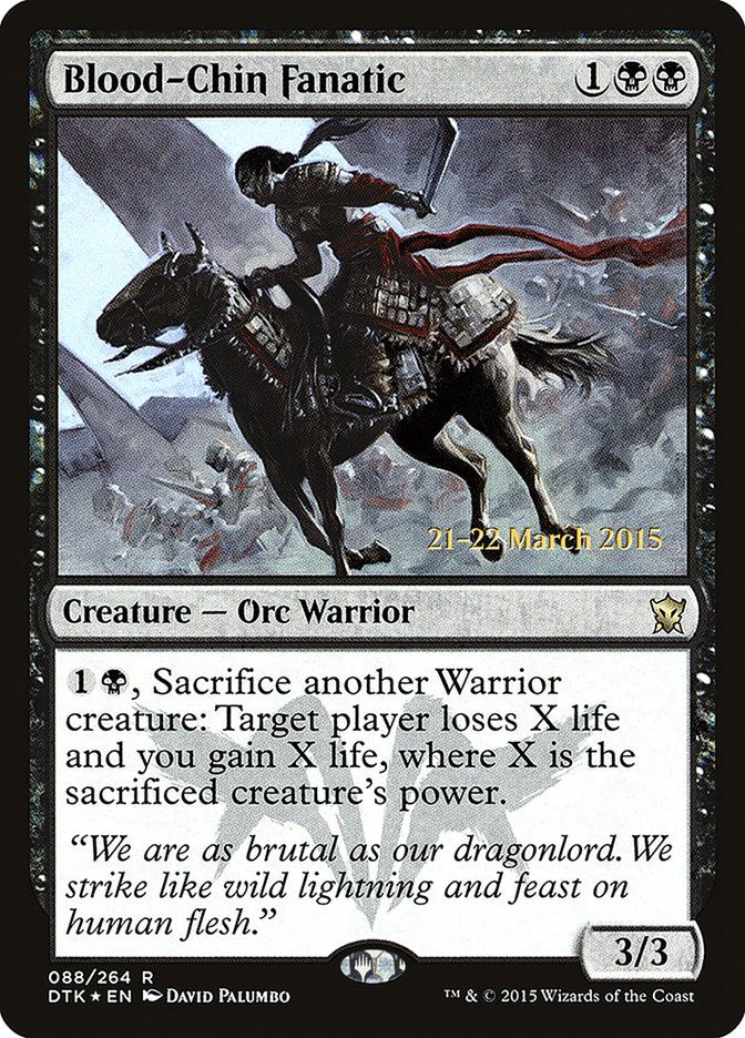 Blood-Chin Fanatic [Dragons of Tarkir Prerelease Promos] 