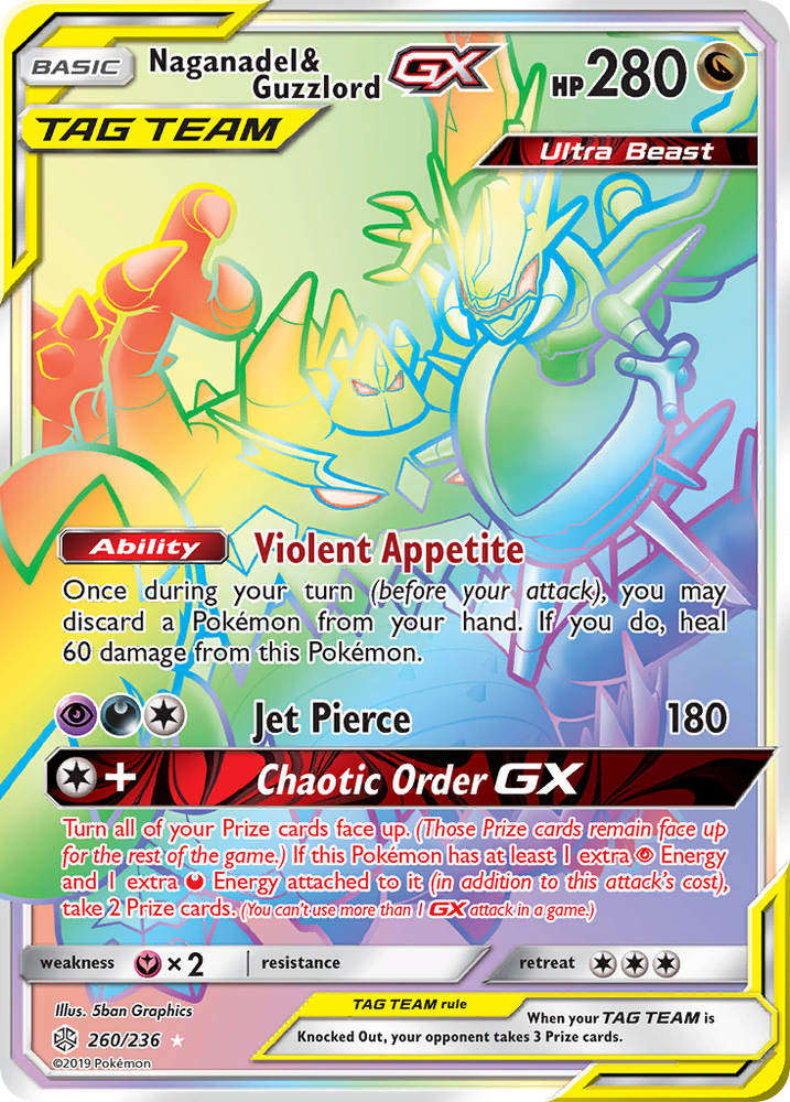 Naganadel &amp; Guzzlord GX (260/236) [Sun &amp; Moon: Cosmic Eclipse] 