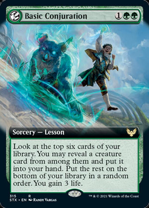 Basic Conjuration (Extended Art) [Strixhaven: School of Mages] 