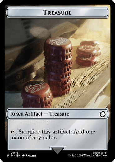 Treasure (018) // Wasteland Double-Sided Token [Fallout Tokens] 