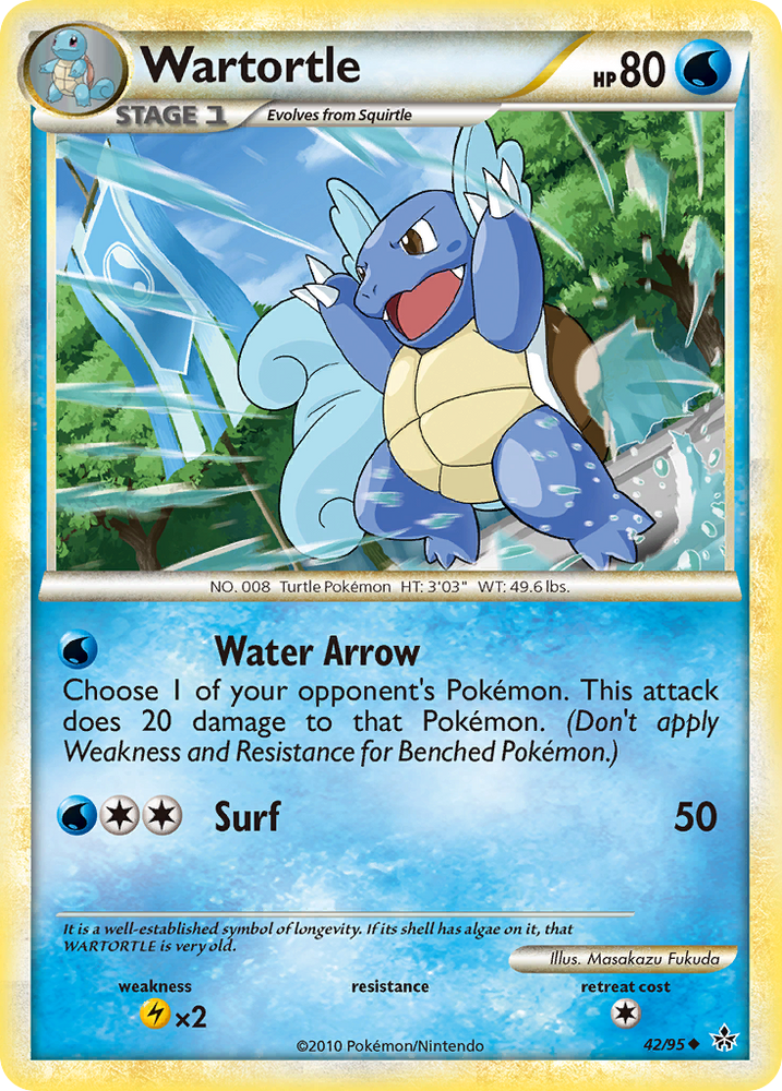 Wartortle (42/95) [HeartGold &amp; SoulSilver: Unleashed] 