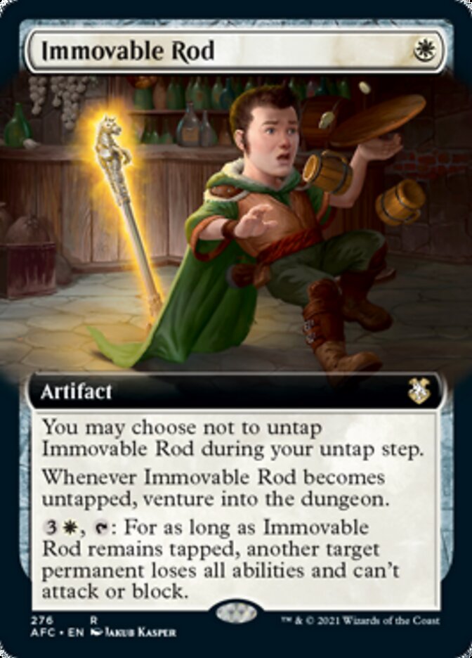 Immovable Rod (Extended Art) [Dungeons &amp; Dragons: Adventures in the Forgotten Realms Commander] 