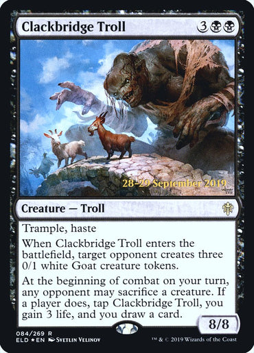 Clackbridge Troll [Throne of Eldraine Prerelease Promos] 