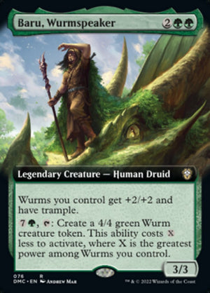Baru, Wurmspeaker (Extended Art) [Dominaria United Commander] 
