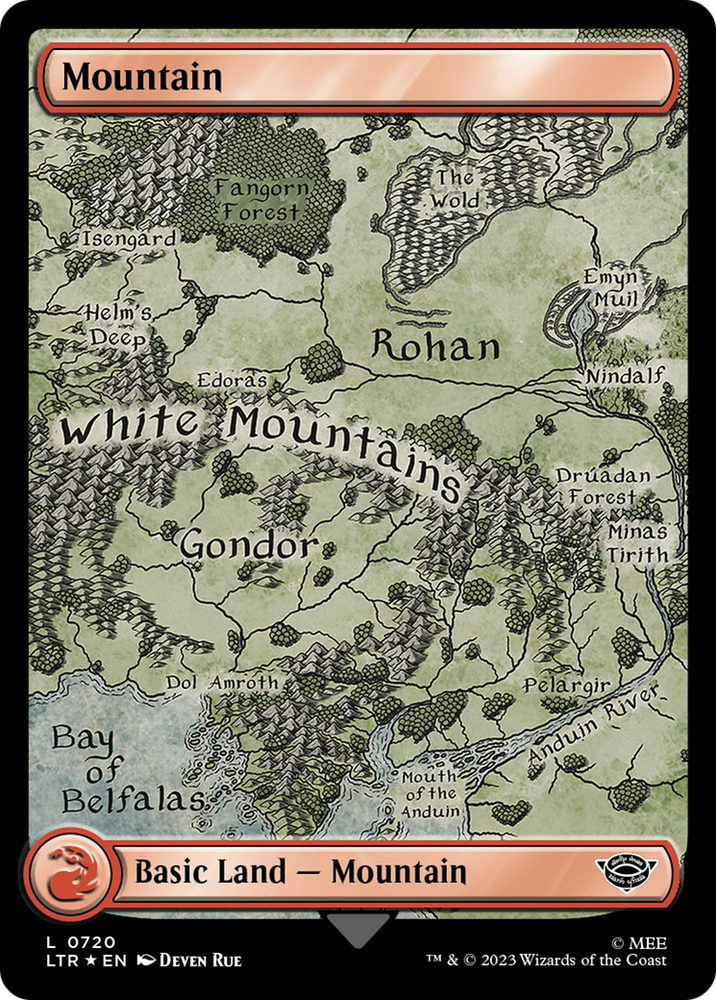 Mountain (720) (Surge Foil) [The Lord of the Rings: Tales of Middle-Earth] 