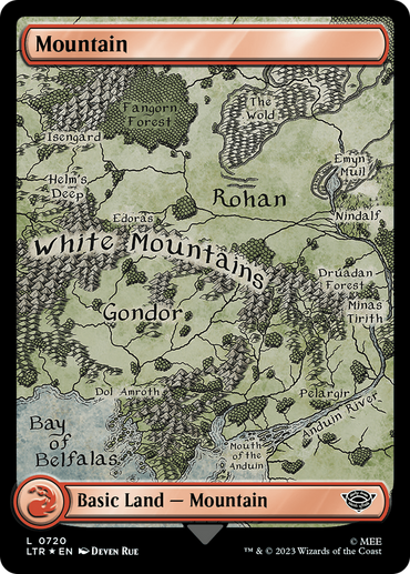 Mountain (720) (Surge Foil) [The Lord of the Rings: Tales of Middle-Earth] 