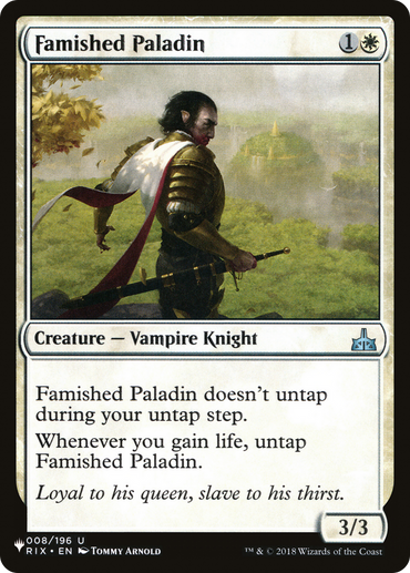 Famished Paladin [The List] 