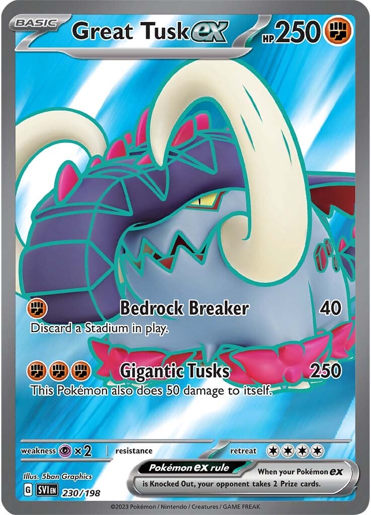 Great Tusk ex (230/198) [Scarlet & Violet: Base Set] 