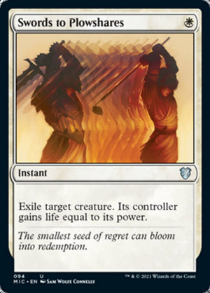 Swords to Plowshares [Innistrad: Midnight Hunt Commander] 