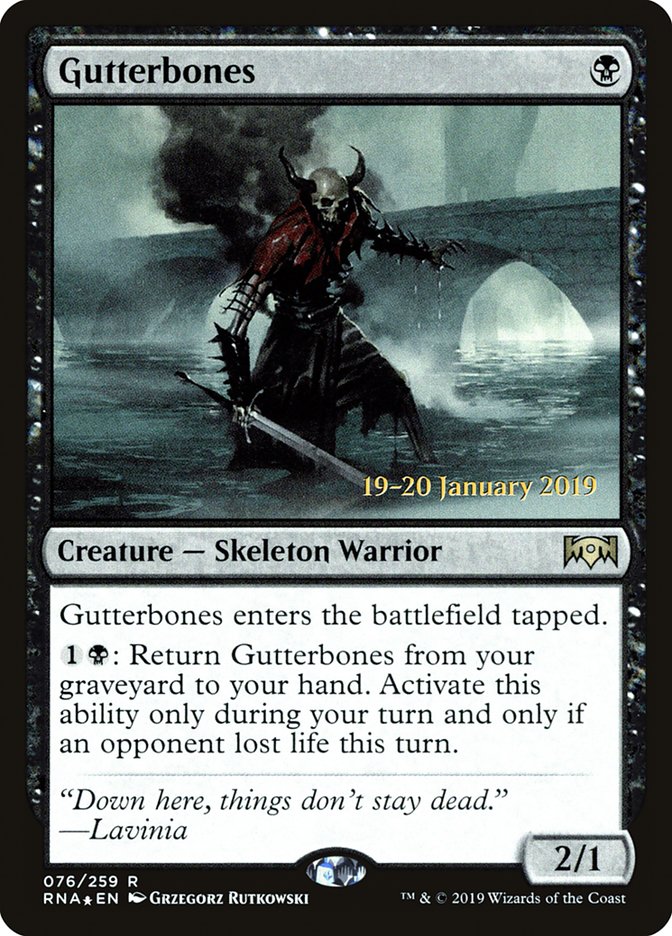 Gutterbones [Ravnica Allegiance Prerelease Promos] 