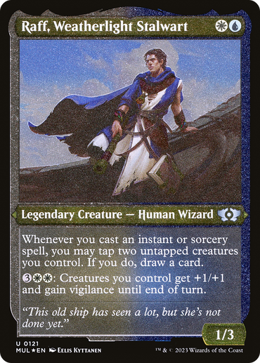 Raff, Weatherlight Stalwart (Foil Etched) [Multiverse Legends] 