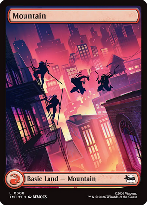 Mountain (0308) (Surge Foil) [Teenage Mutant Ninja Turtles]
