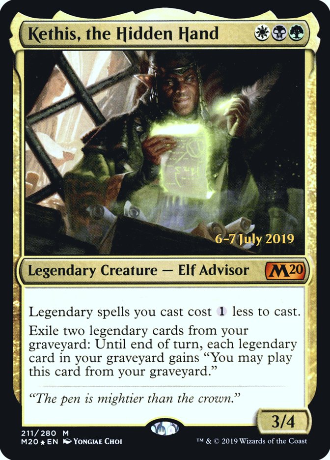 Kethis, the Hidden Hand [Core Set 2020 Prerelease Promos] 