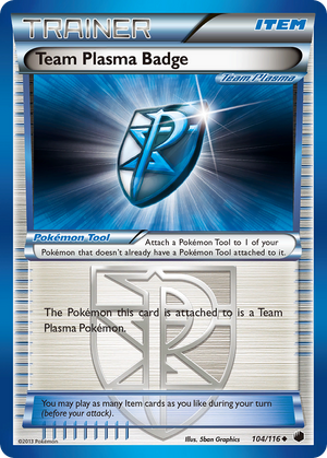 Team Plasma Badge (104/116) [Black &amp; White: Plasma Freeze] 