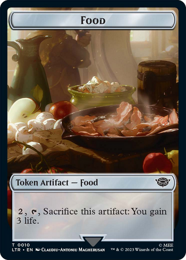 Food (10) // Treasure Double-Sided Token [The Lord of the Rings: Tales of Middle-Earth Tokens] 