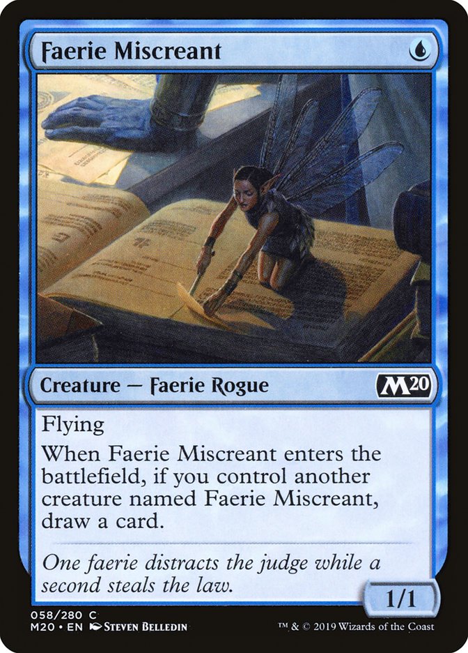 Faerie Miscreant [Core Set 2020]