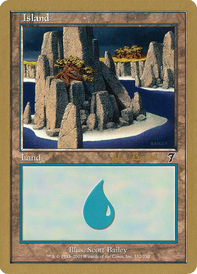 Island (ab332) (Alex Borteh) [World Championship Decks 2001] 