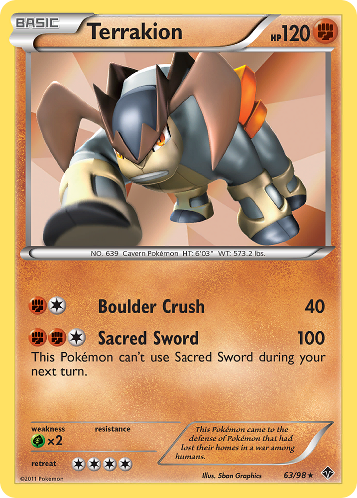 Terrakion (63/98) [Black &amp; White: Emerging Powers] 