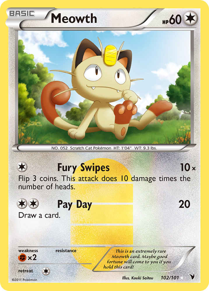 Meowth (102/101) [Black &amp; White: Noble Victories] 