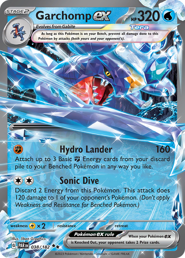 Garchomp ex (038/182) [Scarlet &amp; Violet: Paradox Rift] 