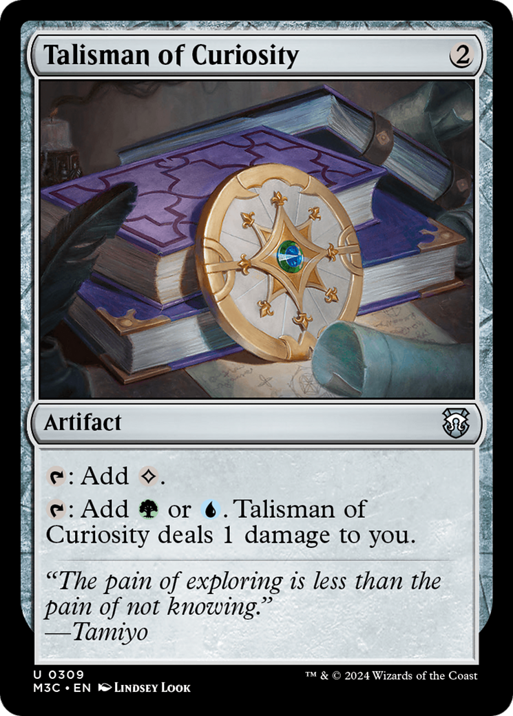 Talisman of Curiosity (Ripple Foil) [Modern Horizons 3 Commander] 